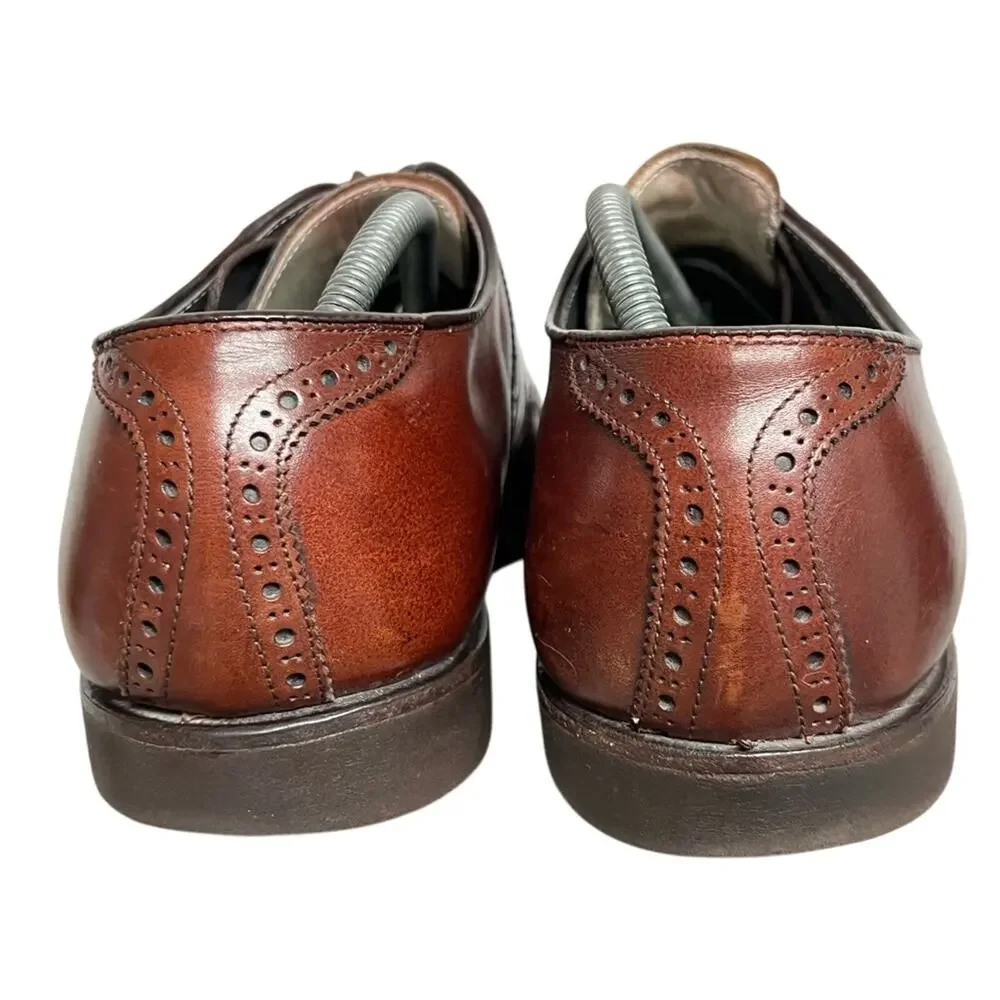 Footjoy Men's 10D Classic Dry Golf Shoes Style 55728 Made In USA Brown VIBRAM